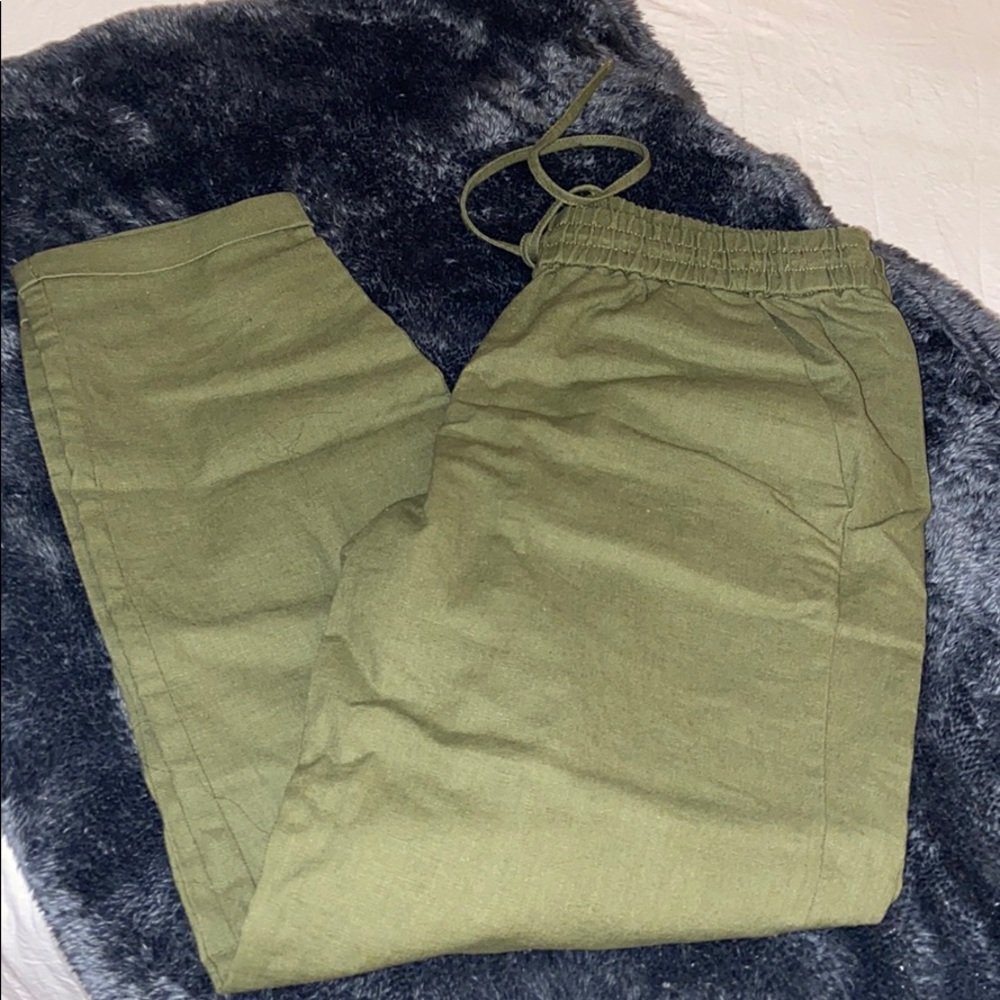 J-crew cropped linen capris